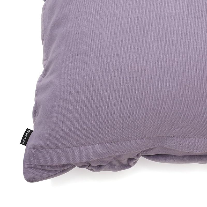 Francfranc フランフラン キルトチェック クッションカバー 45×45cm パープル (A-063) 1