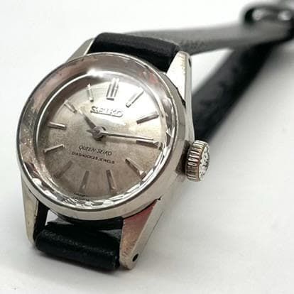 アンティーク SEIKO セイコー QUEEN SEIKO 美しいカットガラス レディースウォッチ
