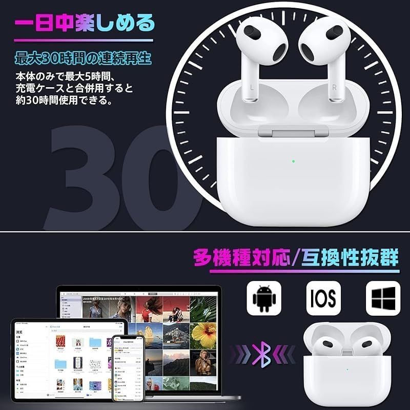 特価商品】【App1e MFi認証品】エアポッツ ワイヤレス イヤホン 特価商品】【App1e MFi認証品】エアポッツ ワイヤレス イヤホン