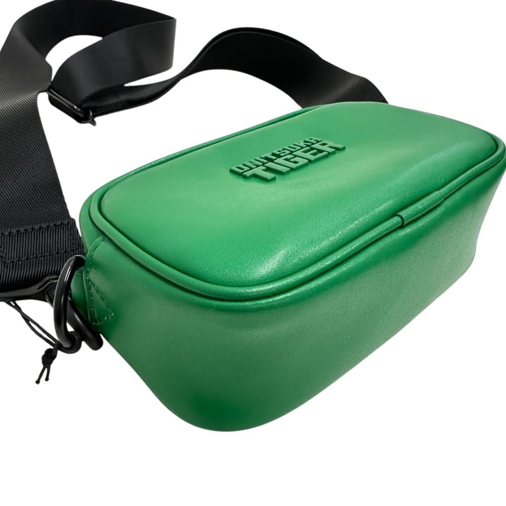 美品 オニツカタイガー メッセンジャーバッグ ライトグリーン ONITSUKA TIGER/オニツカタイガー】BAG S ショルダーバッグ 合成