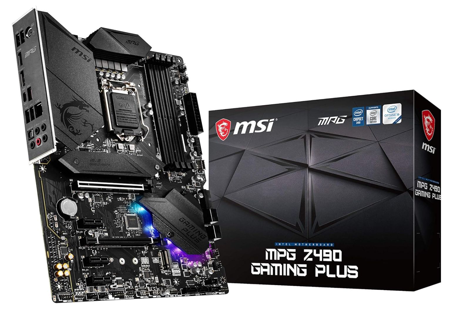 ♥ MSI MPG Z490 GAMING PLUS マザーボード ATX Intel Z490チップセット搭載 MB4954
