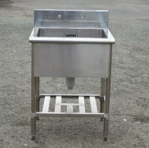 業務用 ステンレス 1槽 シンク W65 D60 H85 15 cm 厨房 槽内寸W550D455深295mm