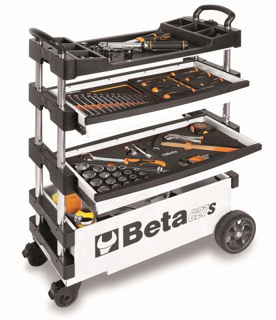 Beta ベータ フォールディングツールトロリー ホワイト C27S-W C27SW