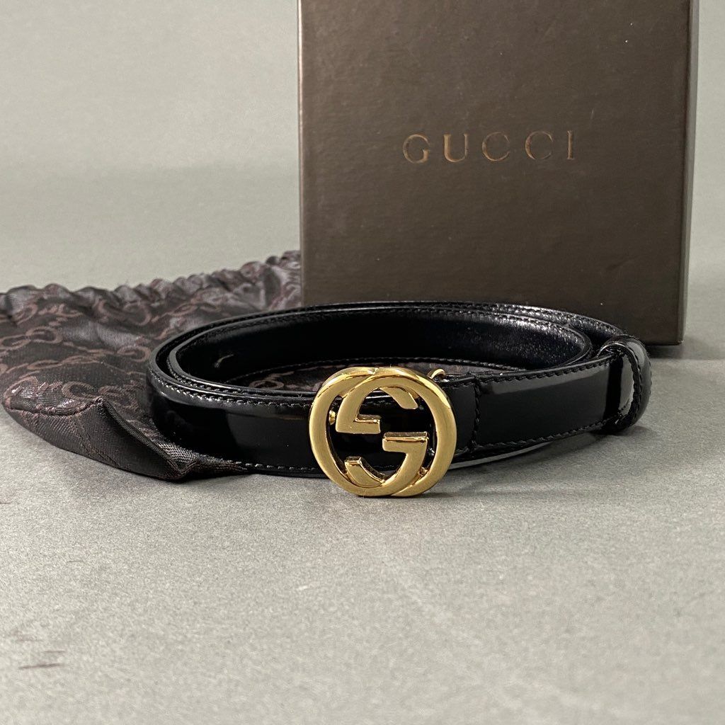 GUCCI グッチ 美品 レザーベルト ブラック ゴールド Gロゴバックル 70 楽天市場】GUCCI グッチ Gバックル レディースベルト レザー 黒