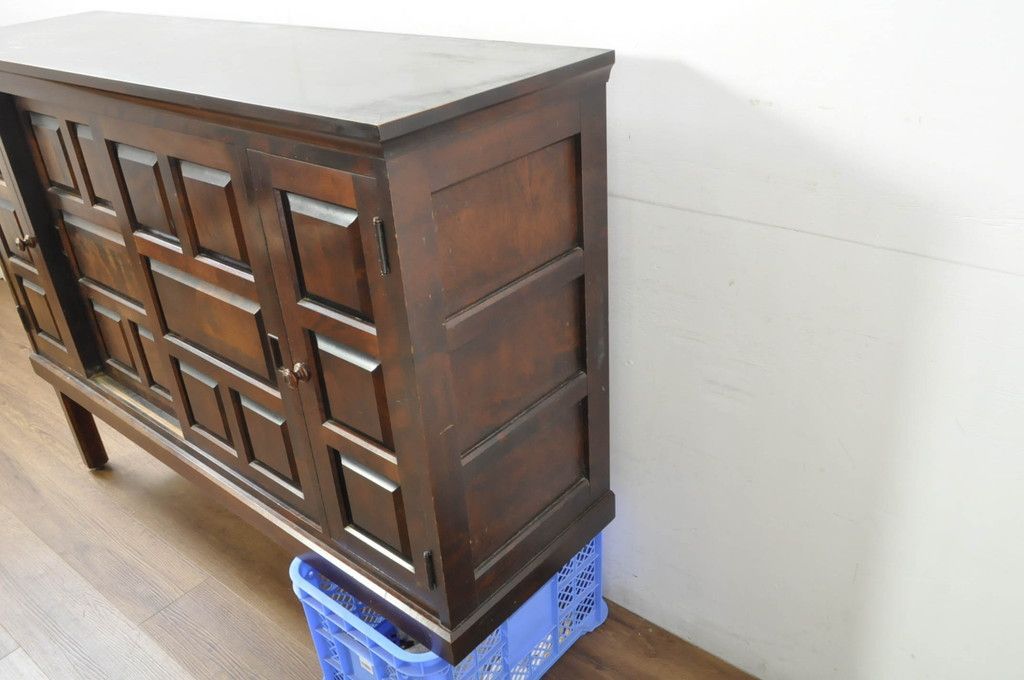 ☆事前問合せ必須☆ 北海道民芸家具 下駄箱 中古 希少 廃盤品 サイド