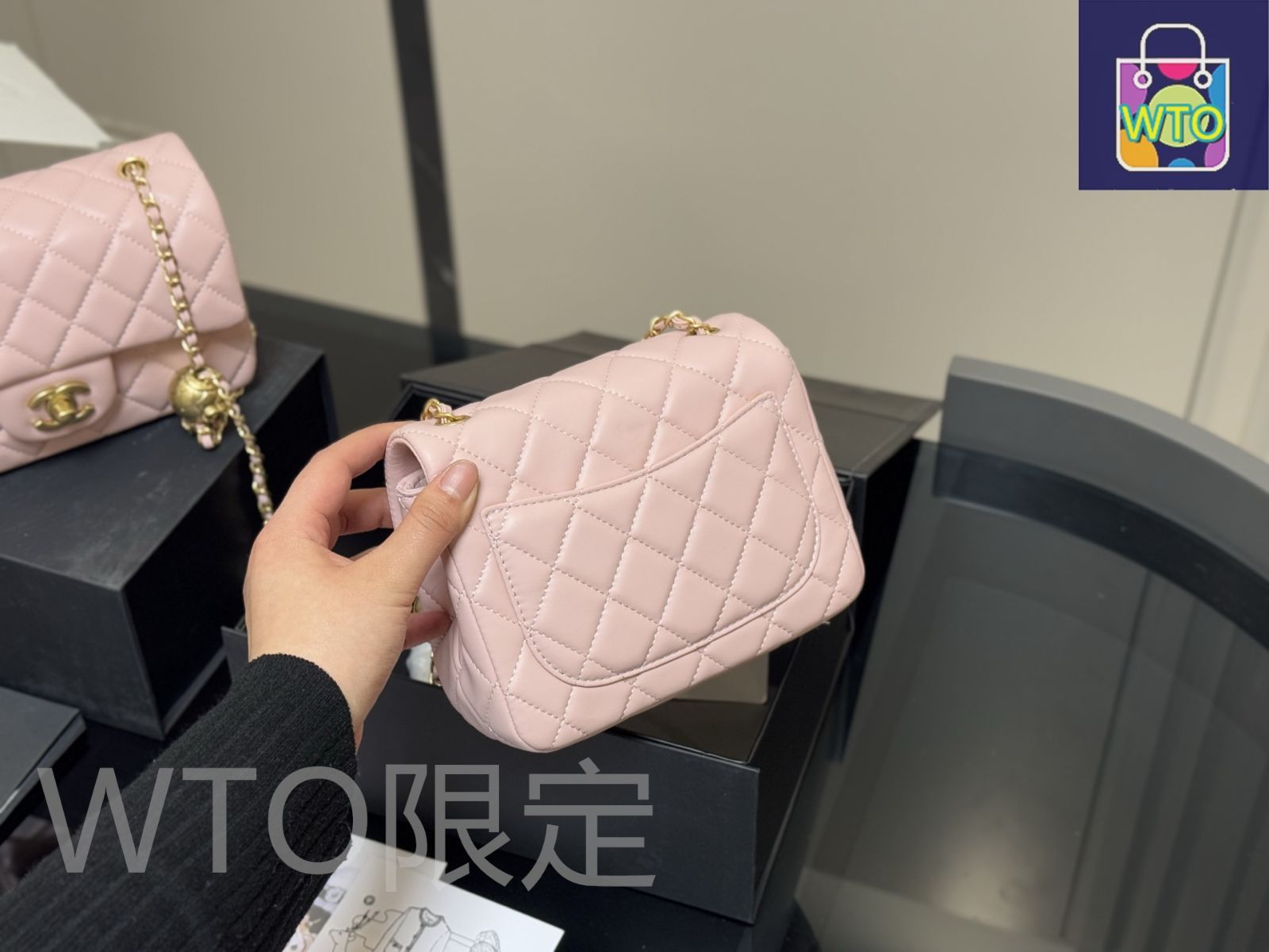 メタルボール スクエアミニバッグ