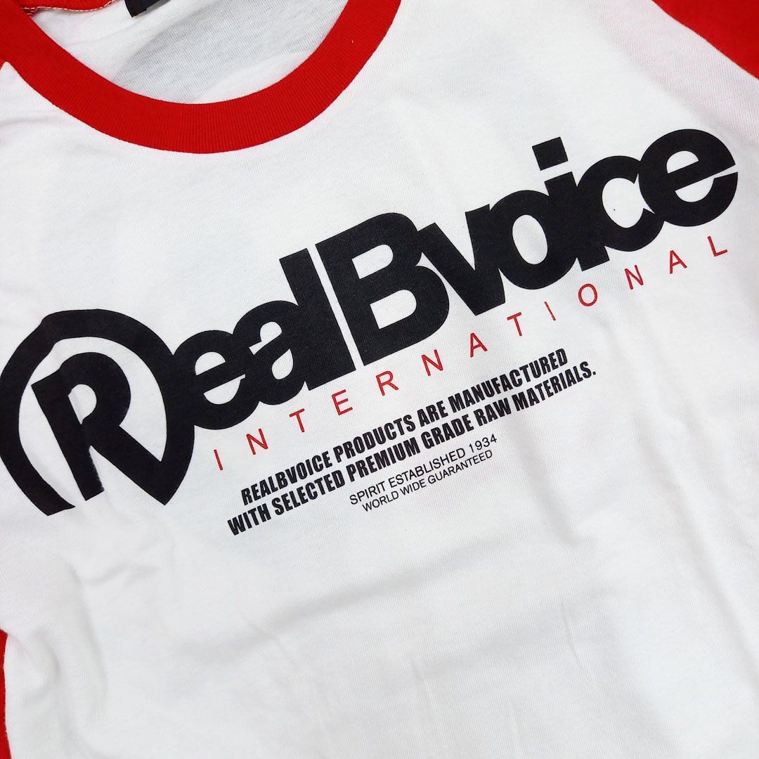 RealBVoice リアルビーボイス ７分袖 TEE Tシャツ：ns23-131