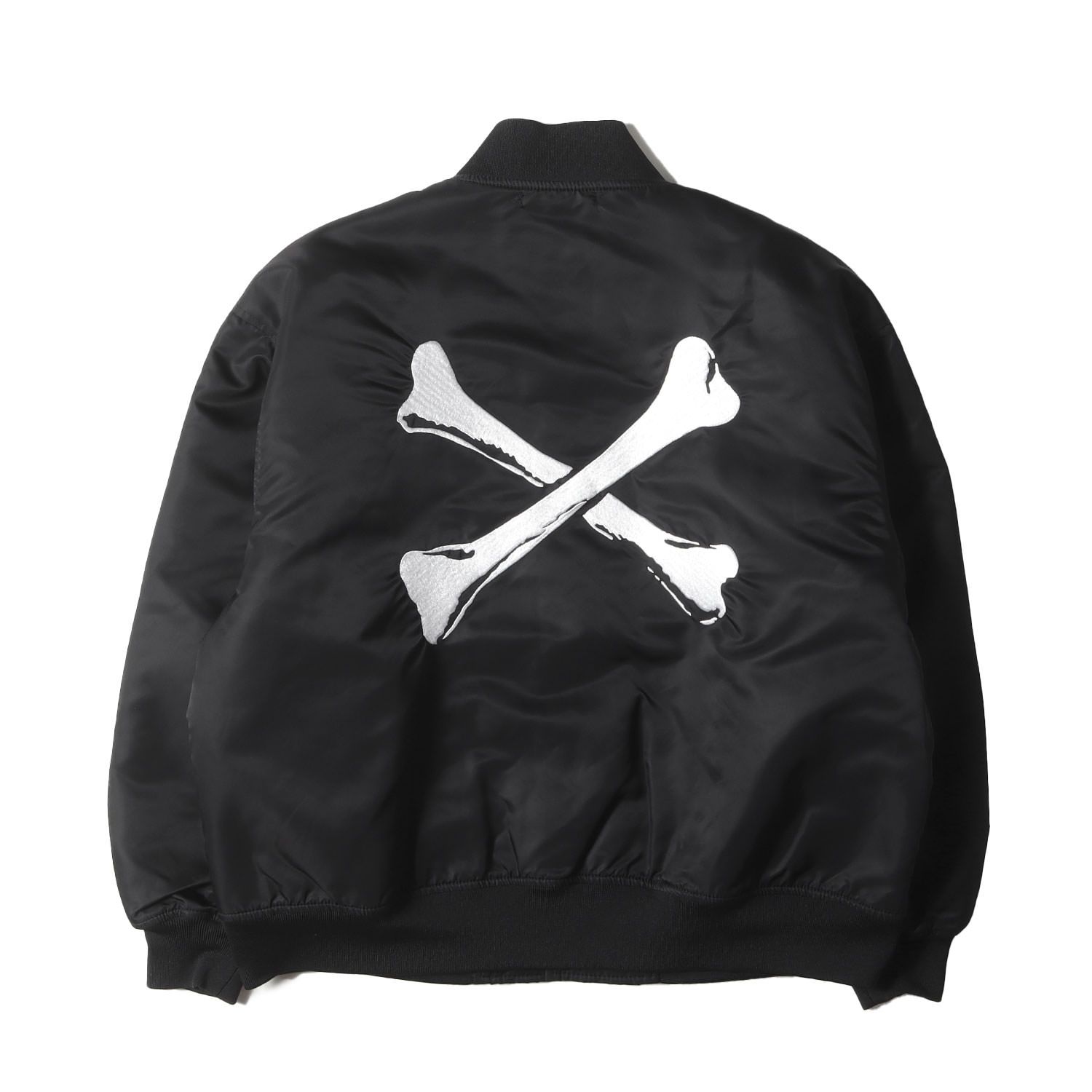 WTAPS ダブルタップス ジャケット サイズ:M 21AW クロスボーン チームジャケット / サテンスタジャン (TEAM JACKET)  ブラック 黒 アウター ブルゾン ジャンパー 上着【メンズ】 - メルカリ