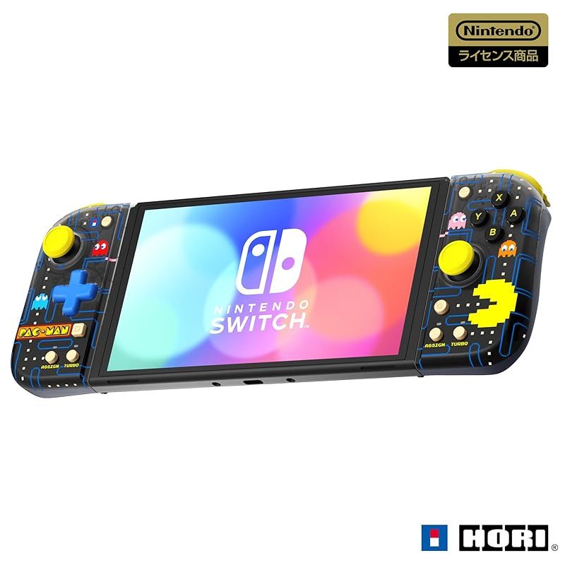 【任天堂ライセンス商品】NSW-417グリップコントローラー Fit for Nintendo Switch? PAC-MAN【連射ホールド機能搭載】