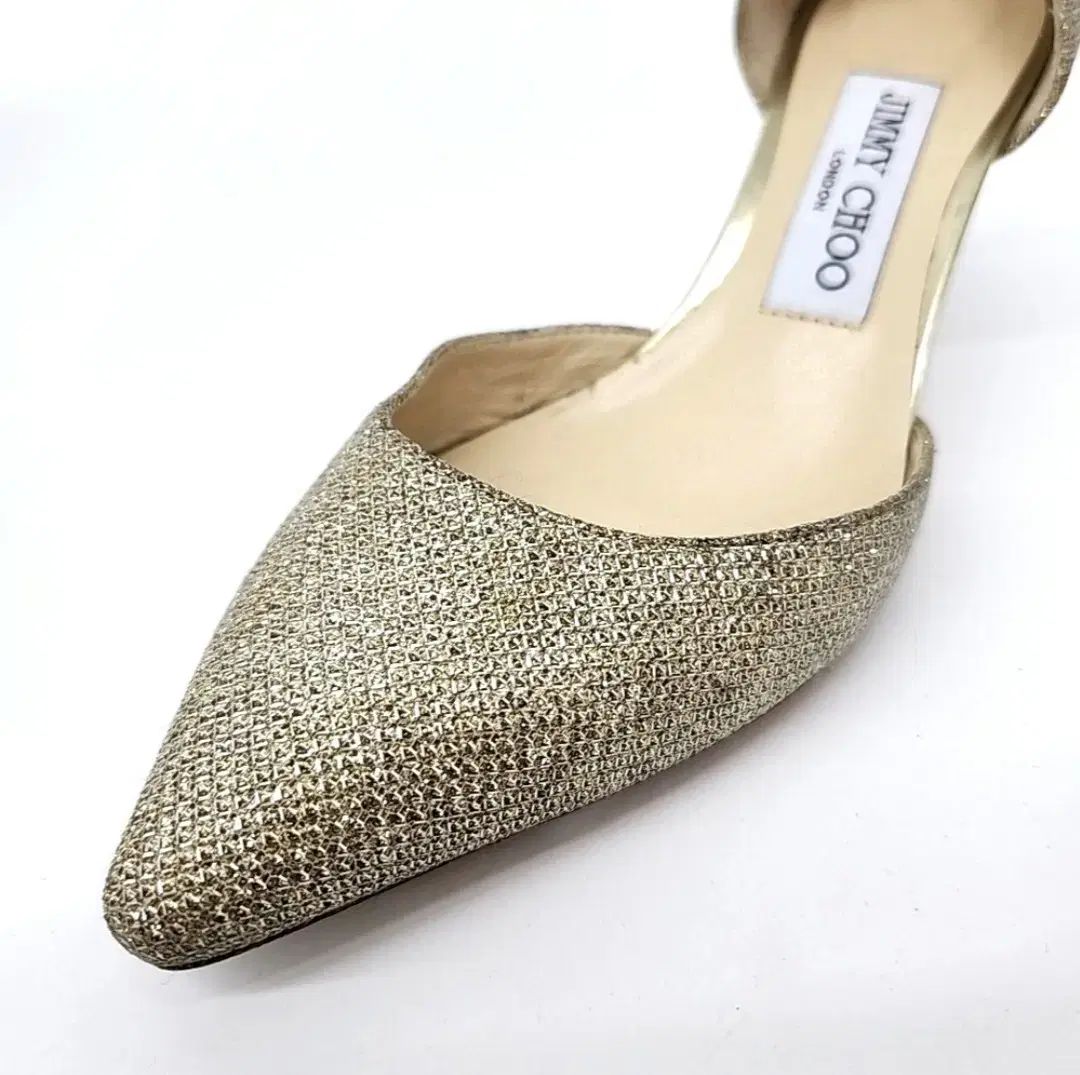 【即購入OK⭕️】JIMMY CHOO ゴールド グリッター ハイヒール Jimmy Choo(ジミーチュウ) グリッター ゴールド ヒール シューズ