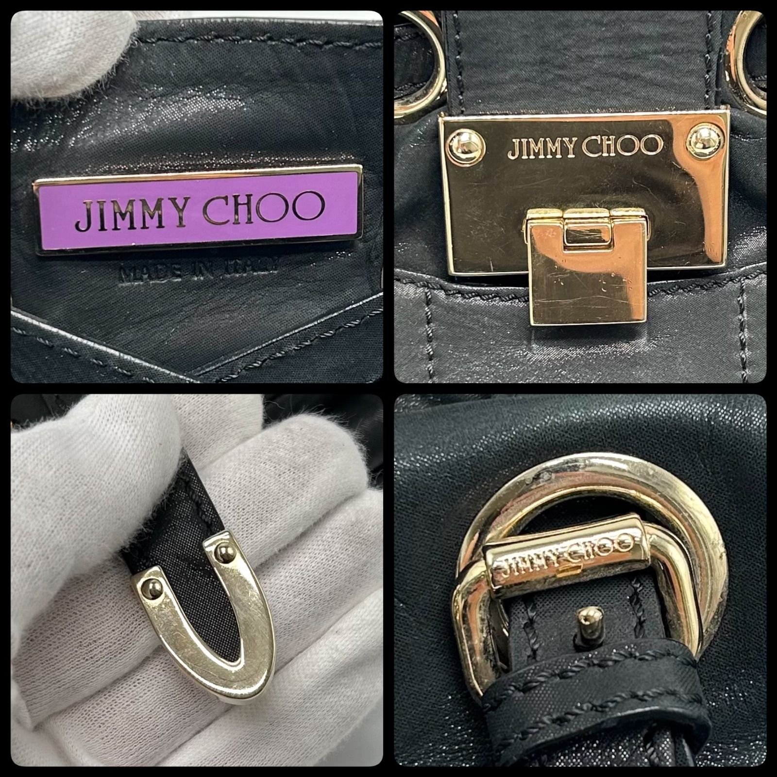 希少 極美品 JIMMY CHOO ジミーチュウ RAMONA ラモナ トートバッグ 
