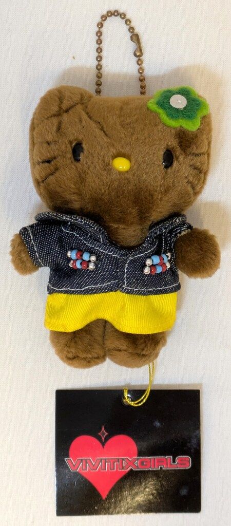 ハローキティKTマスコットデニムVGガングロ現状品