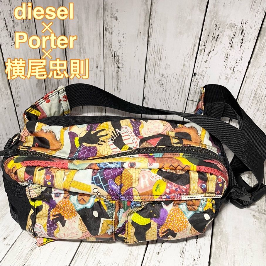 DIESEL PORTER コラボ ボディバッグ