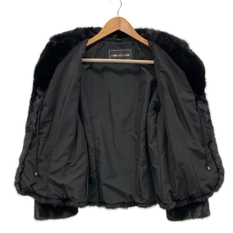 ミンク ハーフコート ブラック HERMITAGE サイズ不明 【AFA23】 - メルカリ 