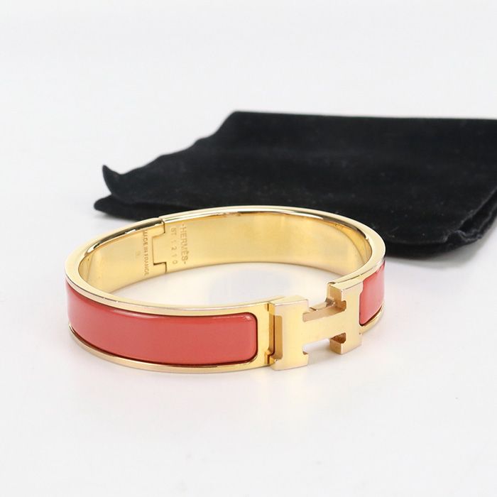 HERMES エルメス クリックH バングル|ゴールドプレーテッド レディース