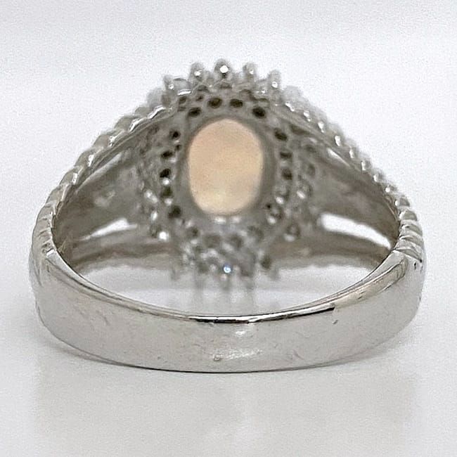 リング f-20681 指輪 美品 Pt900 オパール ダイヤモンド 中古 - メルカリ