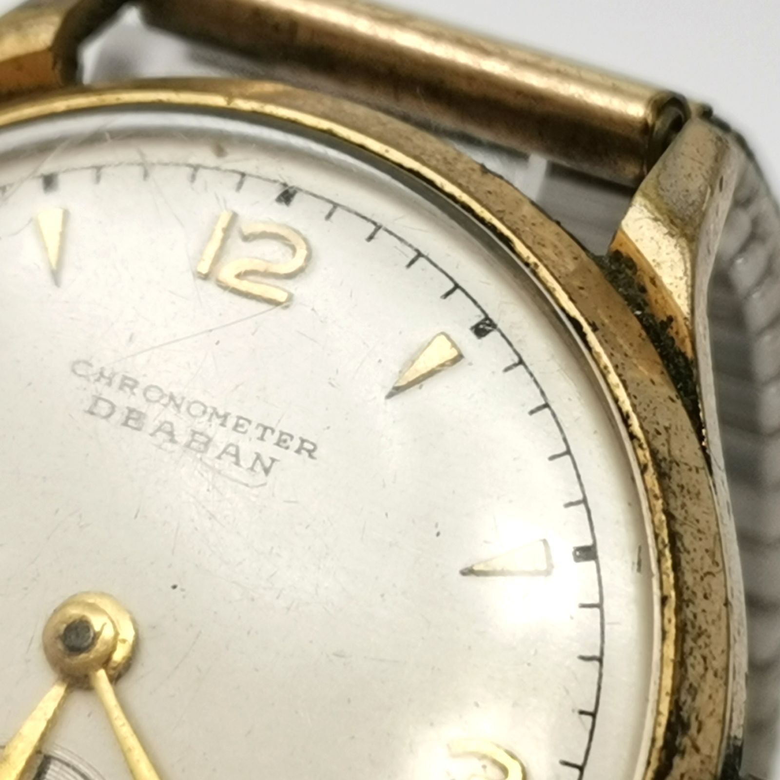 DARBAN ダーバンCHRONOMETER 手巻き 稼働品 メンズ腕時計 文字盤 