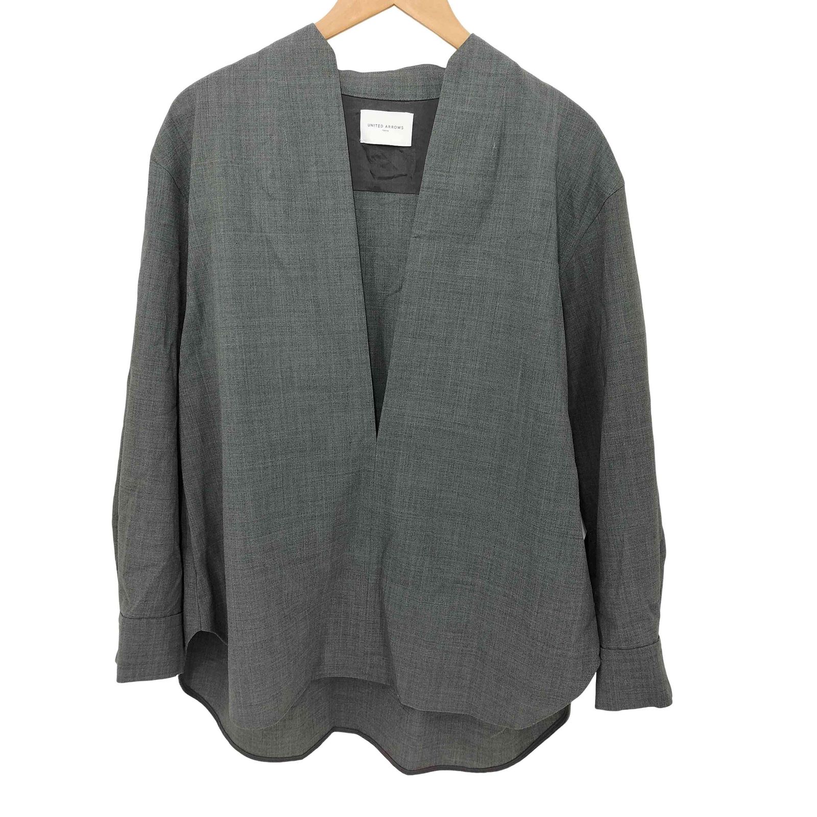 ユナイテッドアローズ UNITED ARROWS Vネック ロングスリーブ ブラウス 