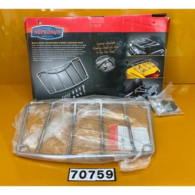 70759 HONDA ホンダ GL1800 クリアキン製 リアキャリア 荷台 メッキ ADJトランク KUR-7159