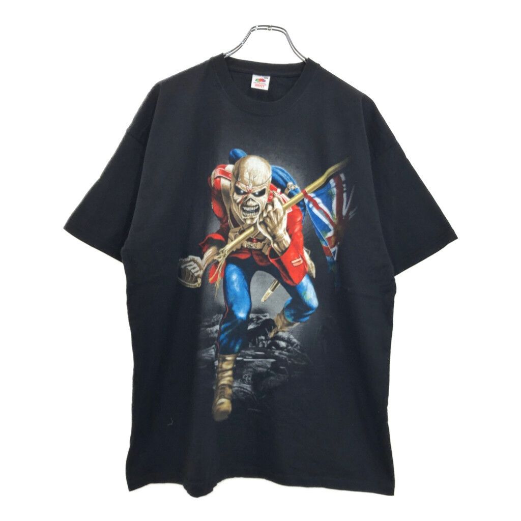 IRON MAIDEN アイアン メイデン 半袖Ｔシャツ 大きいサイズ バンド ブラック メンズ XXL 古着 U2133