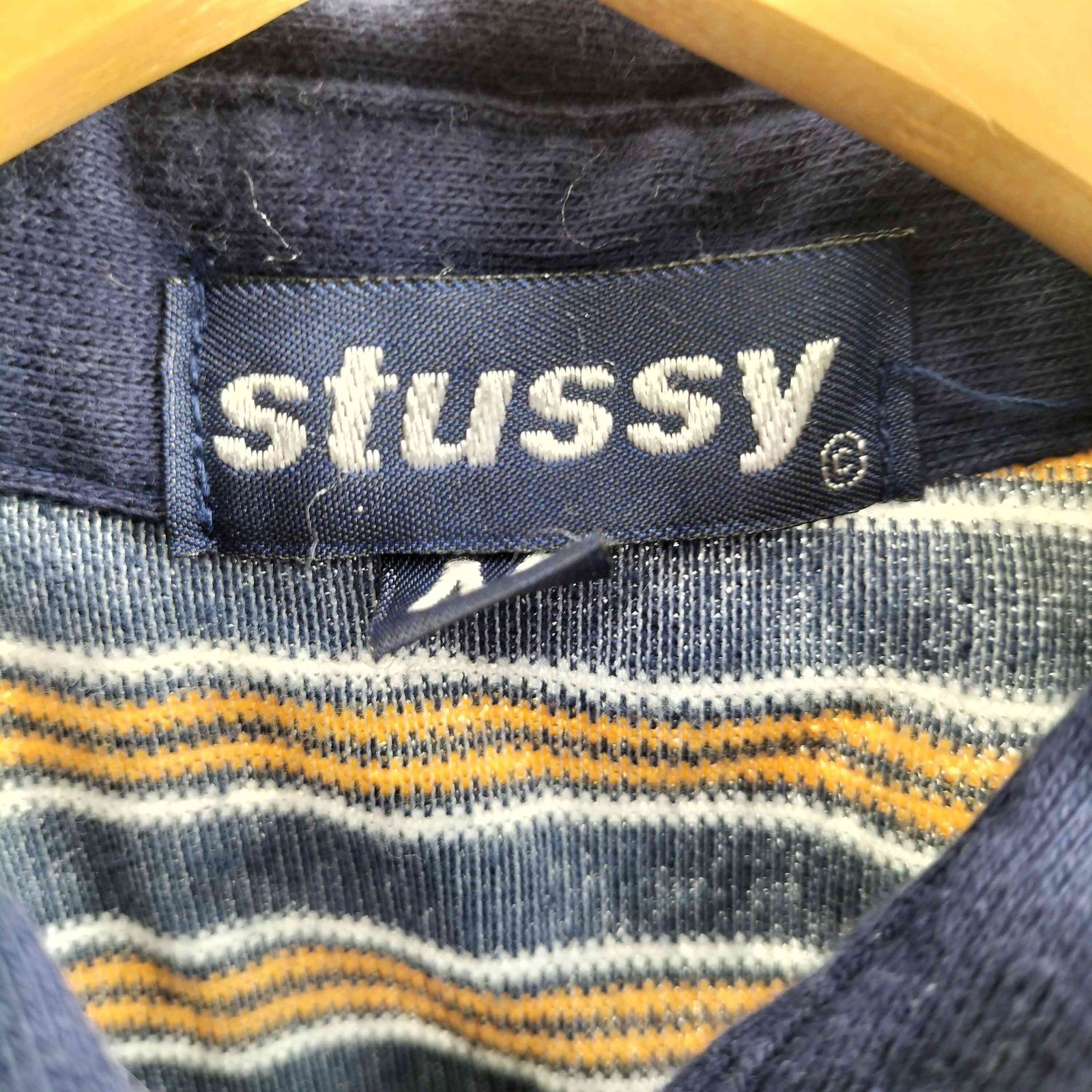 ステューシー Stussy OLD 90s USA製 紺タグ パイル地 ボーダー
