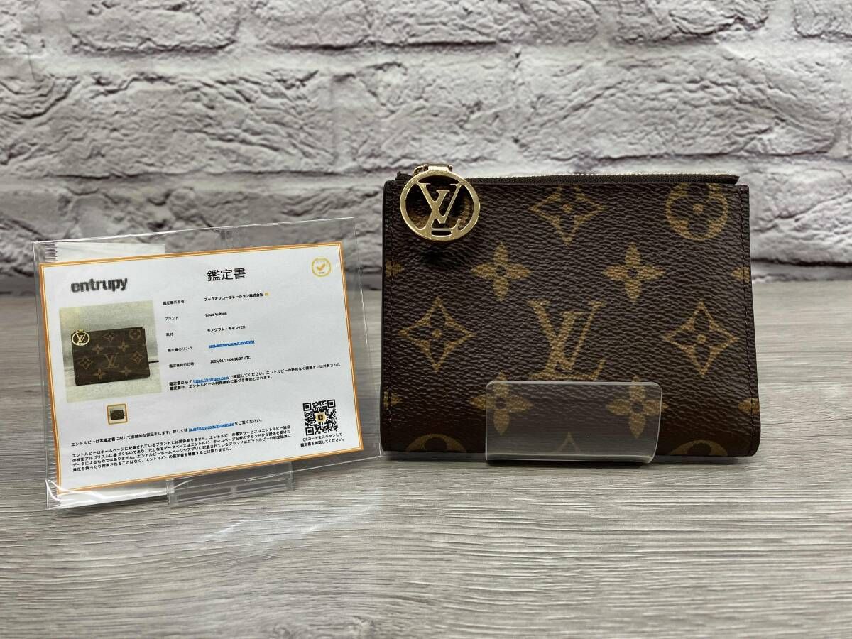 鑑定書付き】LOUIS VUITTON モノグラム ポルトフォイユ リサ A82383 二 