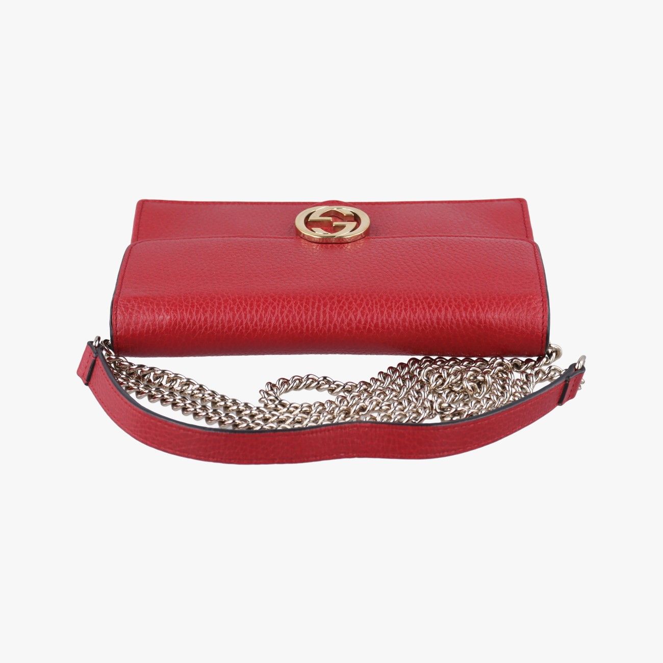 ☆GUCCIアウトレット☆ グッチインターロッキングG 二つ折り財布