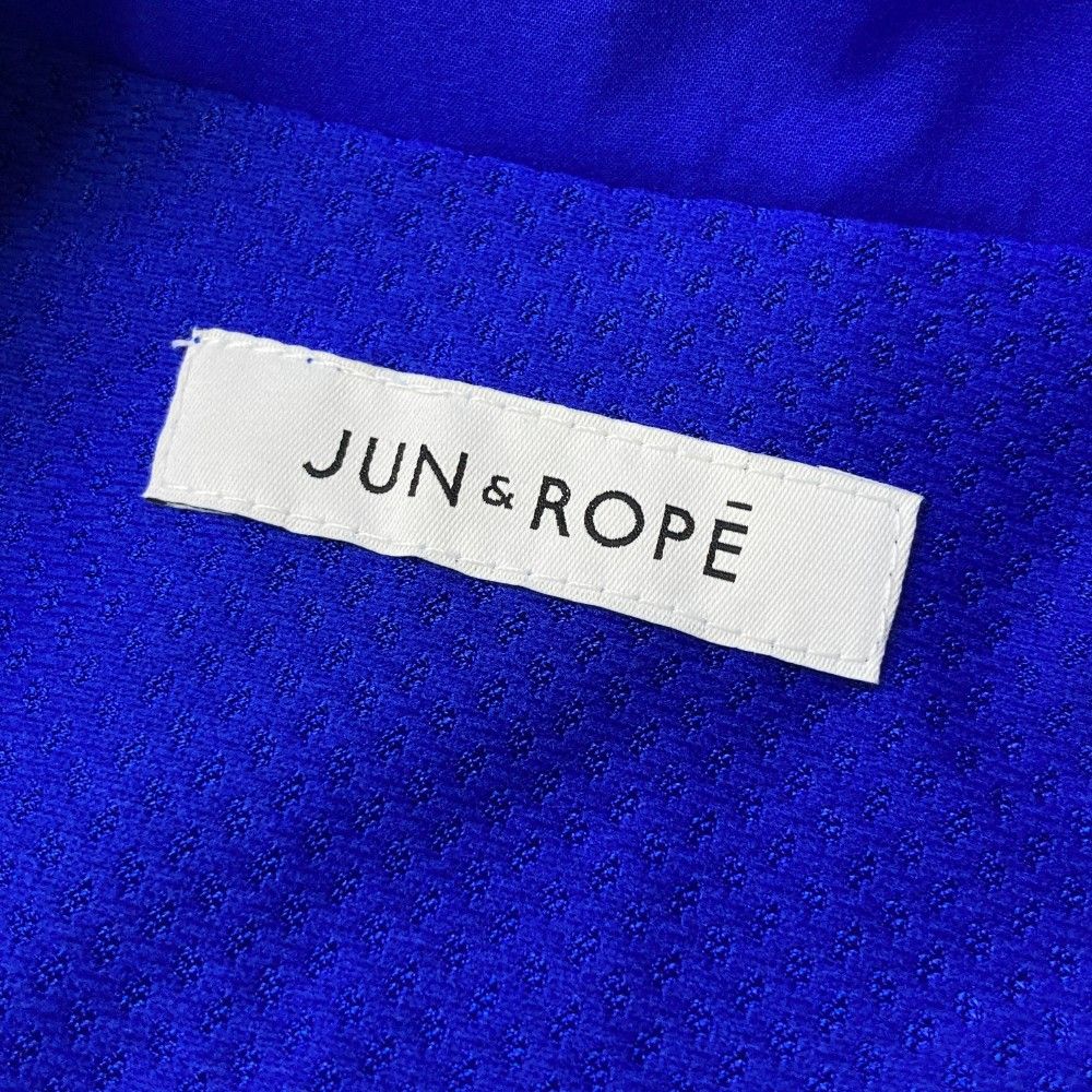 サイズ：S JUN&ROPE ジュン アンド ロペ EJL-49000 ハーフジップ ブルゾン  ブルー系 [240101416553] ゴルフウェア レディース ストスト サイズ：S JUN&ROPE ジュン アンド ロペ EJL-49000 ハーフジップ