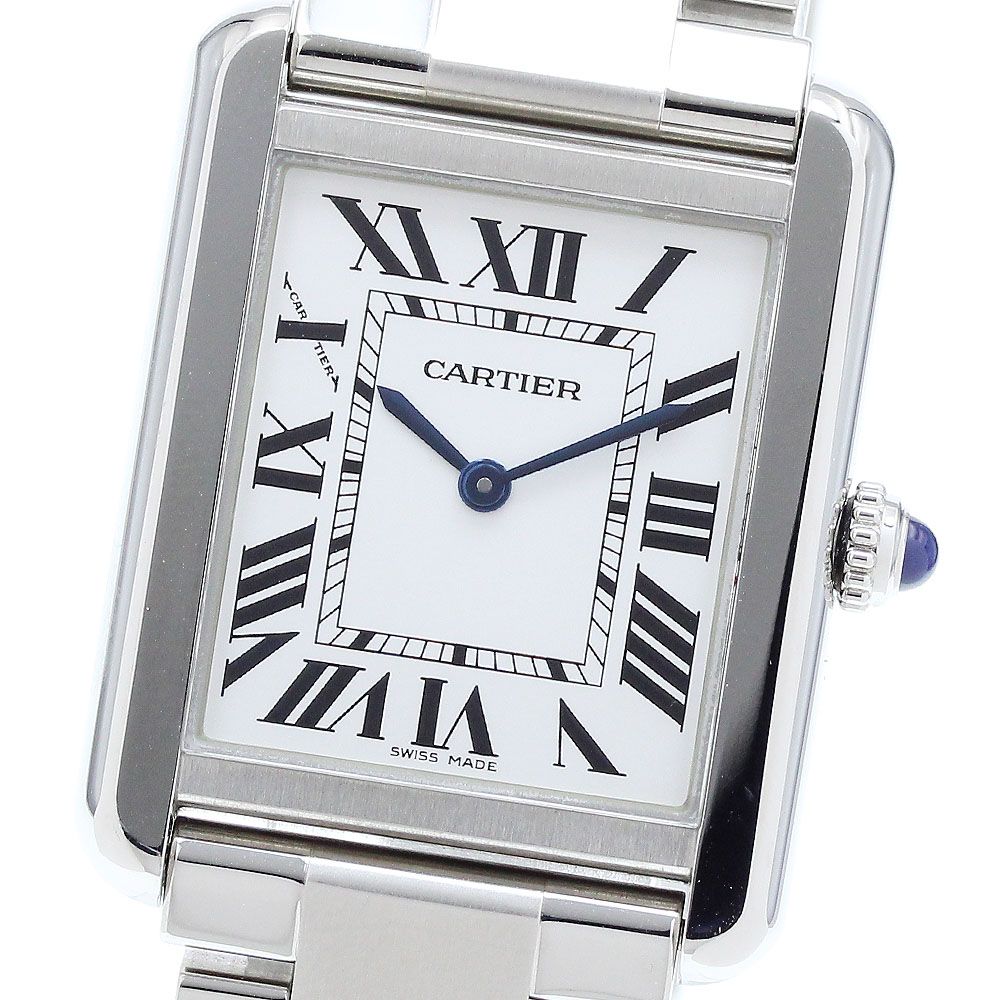 カルティエ CARTIER W5200013 タンクソロ SM クォーツ レディース良品_  