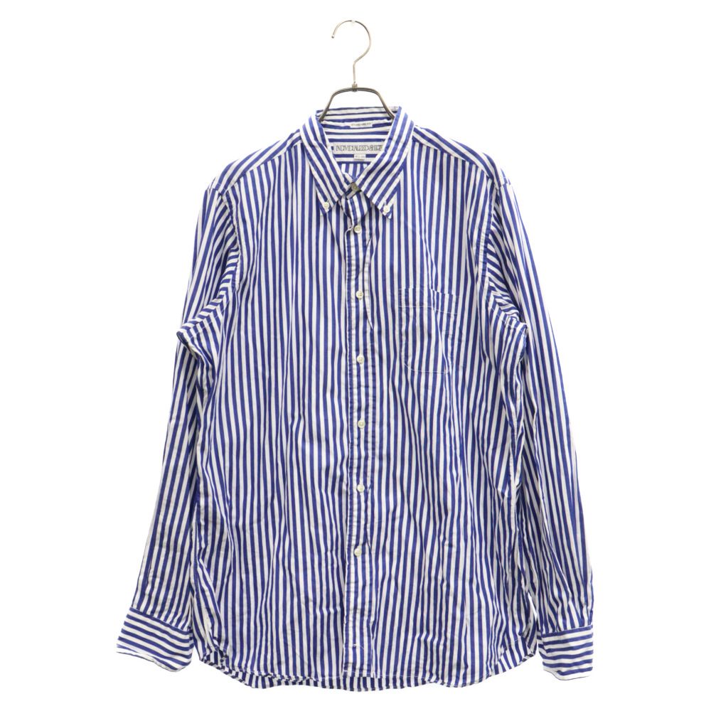 INDIVIDUALIZED SHIRTS (インディビジュアライズド シャツ) ボタンダウン ストライプ 長袖シャツ ブルー/ホワイト