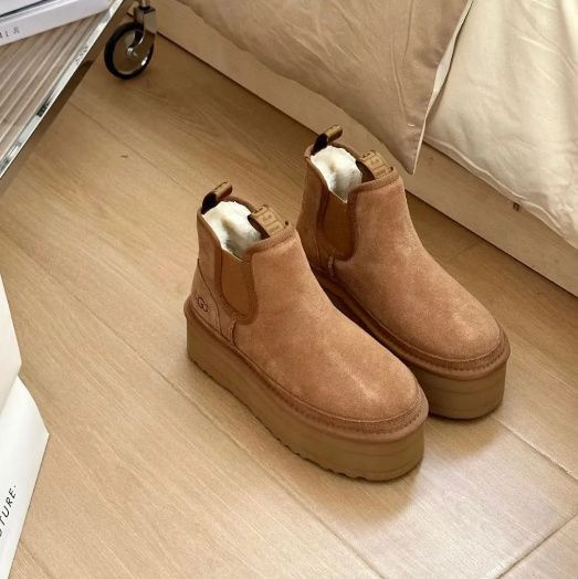 人気極美品 厚底 5cm UGG アグ ブーツ レディース ニューメル ...