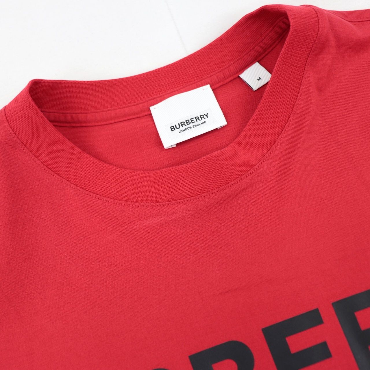 バーバリー ロゴプリント 半袖Ｔシャツ レディース 赤 M - メルカリ