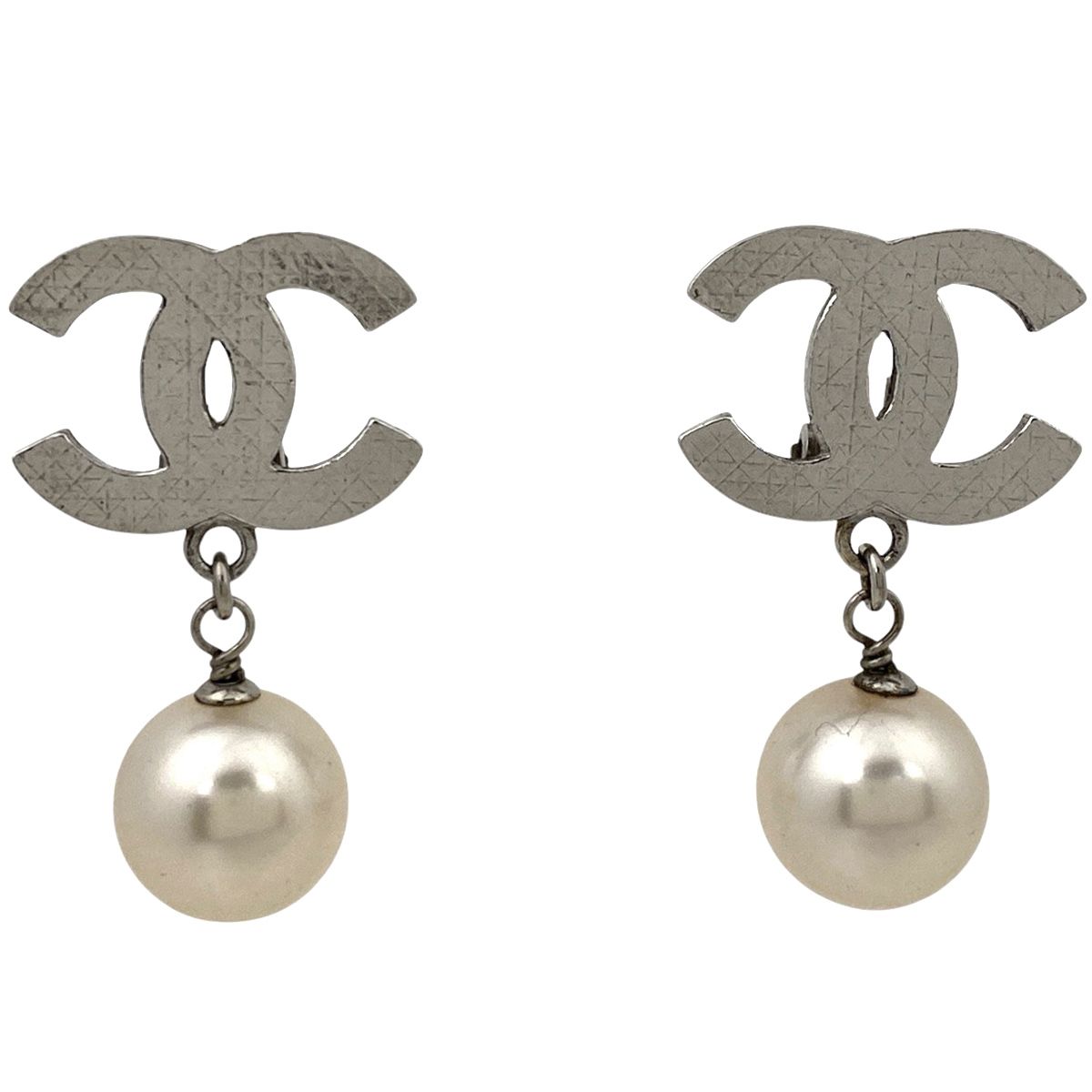 シャネル CHANEL ココマーク イヤリング スイング フェイクパール 