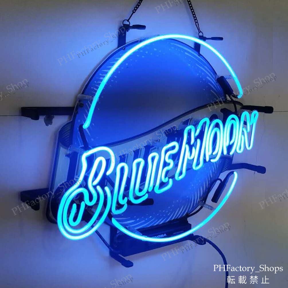 ブルームーン ネオンサイン アメリカ雑貨 BLUE MOON LED BAR Blue Moon Neon Sign - Pub Or Bar – Neon Factory