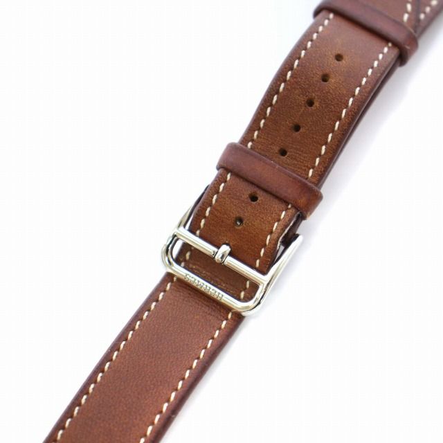 エルメス HERMES 2018年 Apple Watchバンド レザーバンド C刻印 茶  
