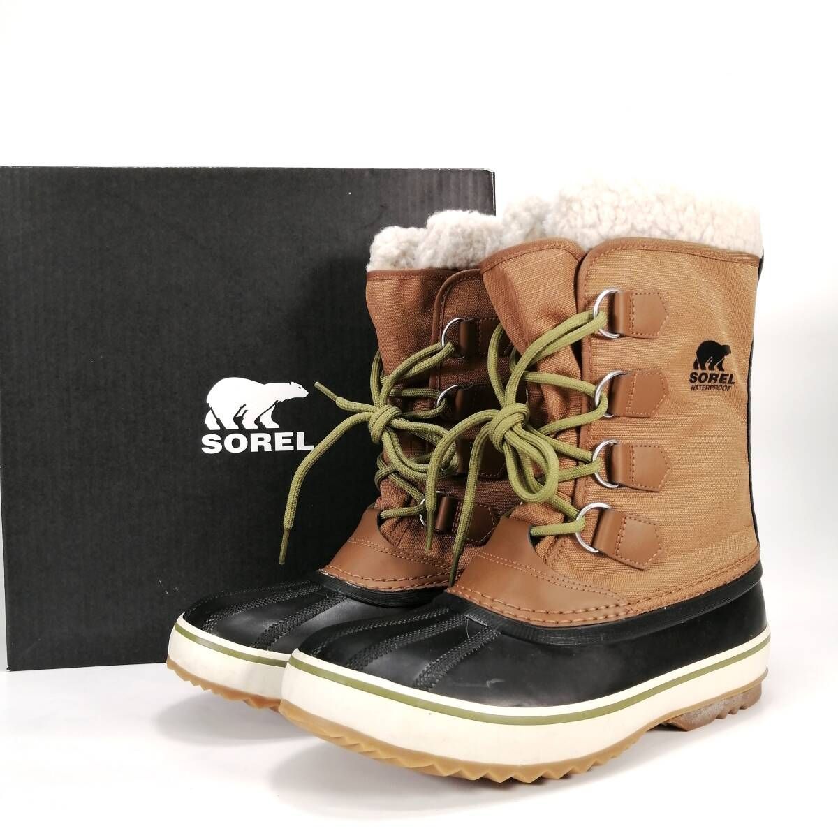 未使用 SOREL ソレル 1964 Pac Nylon パックナイロン 8 26cm NUTMEG black キャメル×ブラック系 メンズ  スノーブーツ 靴 元箱付 - メルカリ