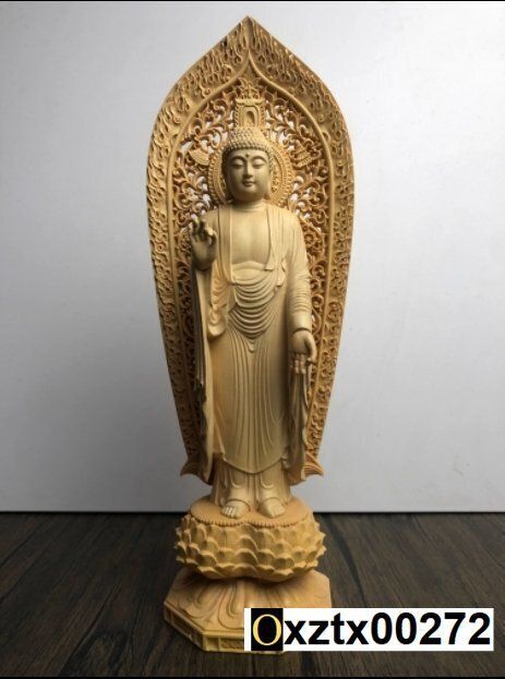 極上品 木彫仏像 Amazon｜仏像 妙見菩薩 立像 乗亀像 北辰妙見菩薩木彫仏像 高級
