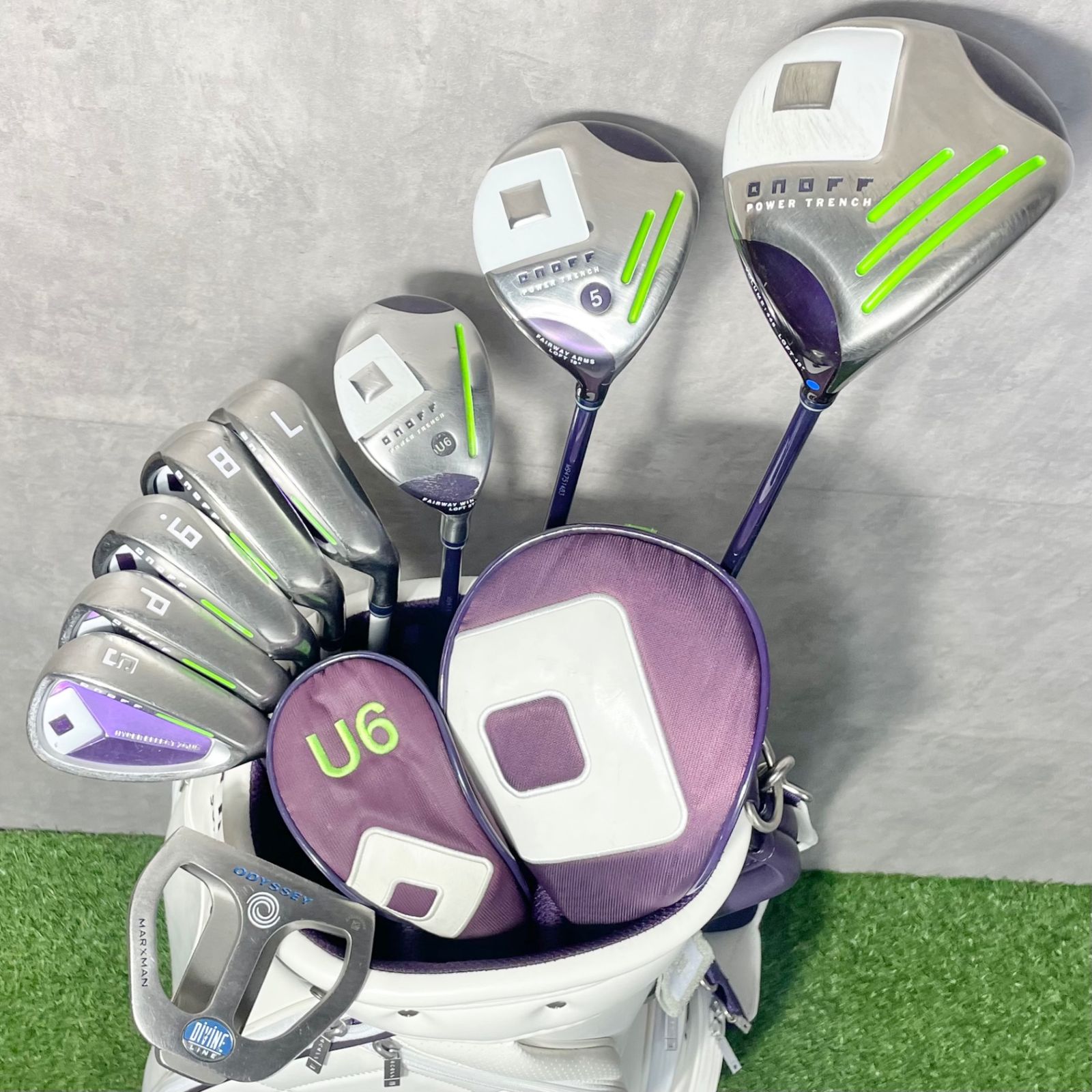 オノフ ONOFF LADY レディース L ゴルフクラブセット 9本 右 良品 ONOFF LADY レディース L 初心者 ゴルフクラブセット 9本 右