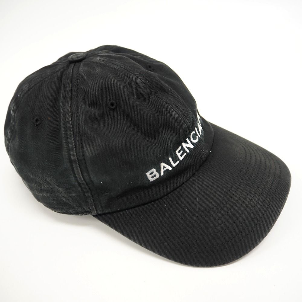 バレンシアガL59ロゴ コットン キャップ ブラック ユニセックス ブランド