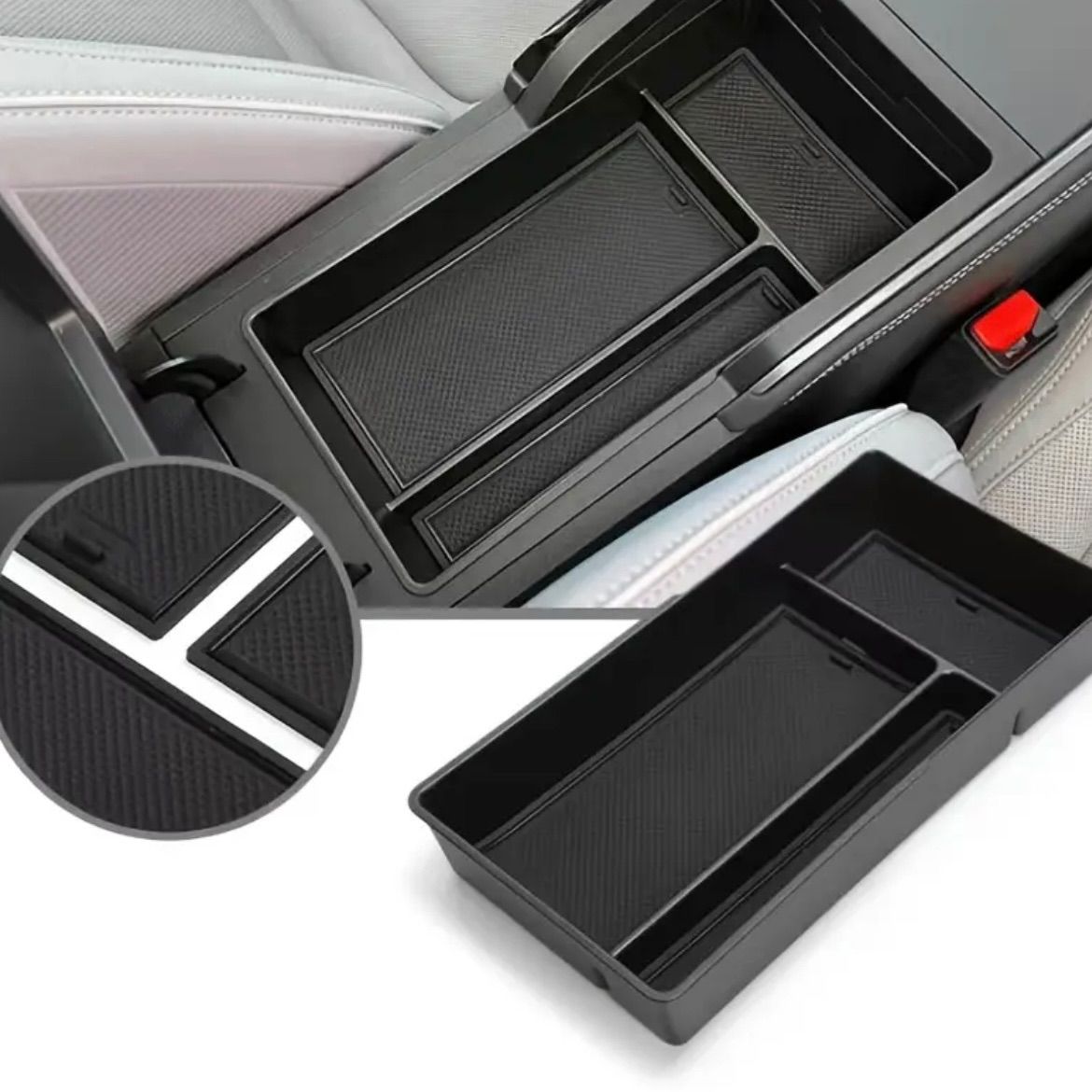 【送料無料・人気・在庫少】アクセサリー abs アームレスト センターコンソールボックス トヨタ ランドクルーザー LC70 LC71 LC76 LC77 LC7 車用アームレストボックス センターコンソールオーガナイザー