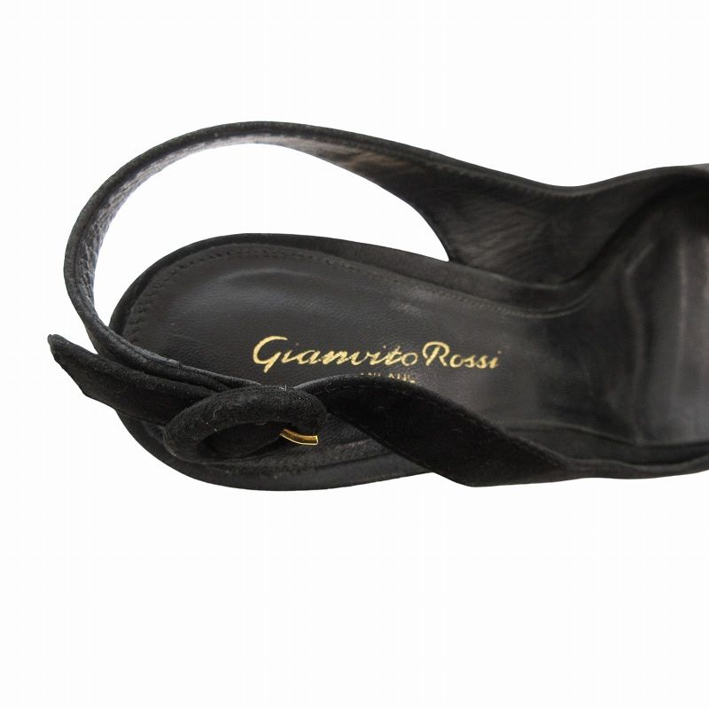 美品【Gianvito Rossi】 スエード ウェッジソールサンダル ◇ 37 Gianvito Rossi - ジャンヴィトロッシ サンダル ウェッジソール