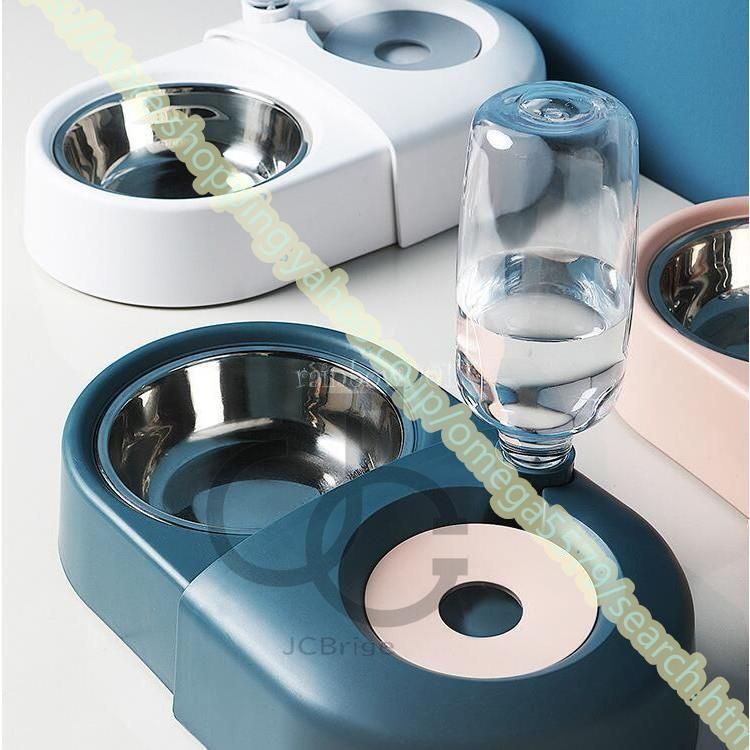 自動給水器 犬猫餌入れ 水飲み器 自動給餌機 餌やり機 フードボウル ペットボトルスタンド 水入れ食盆 WWW_NOITHATQUANGTHANH_NET