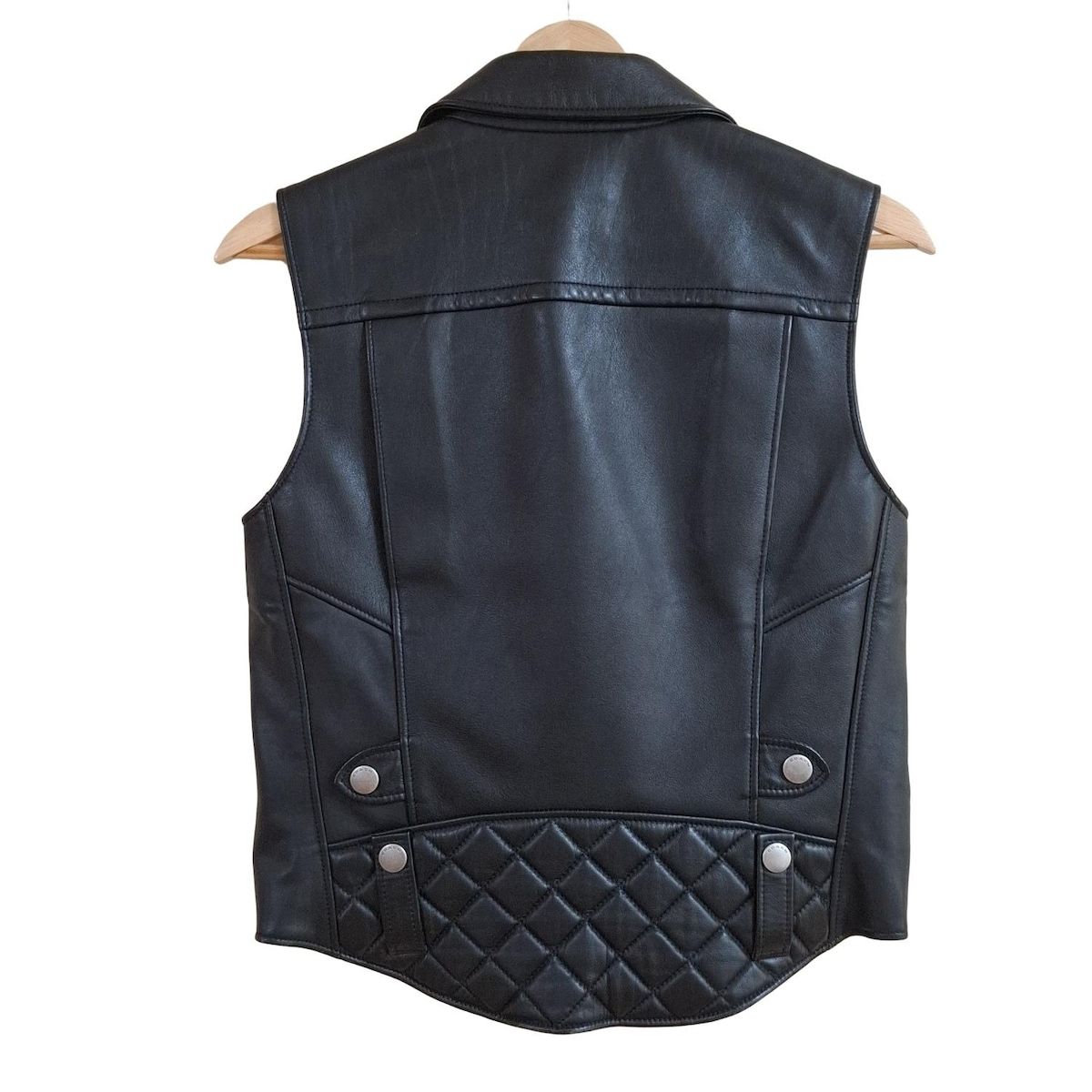 COACH コーチ ベスト サイズXS レディース - 黒 レザー ライダース