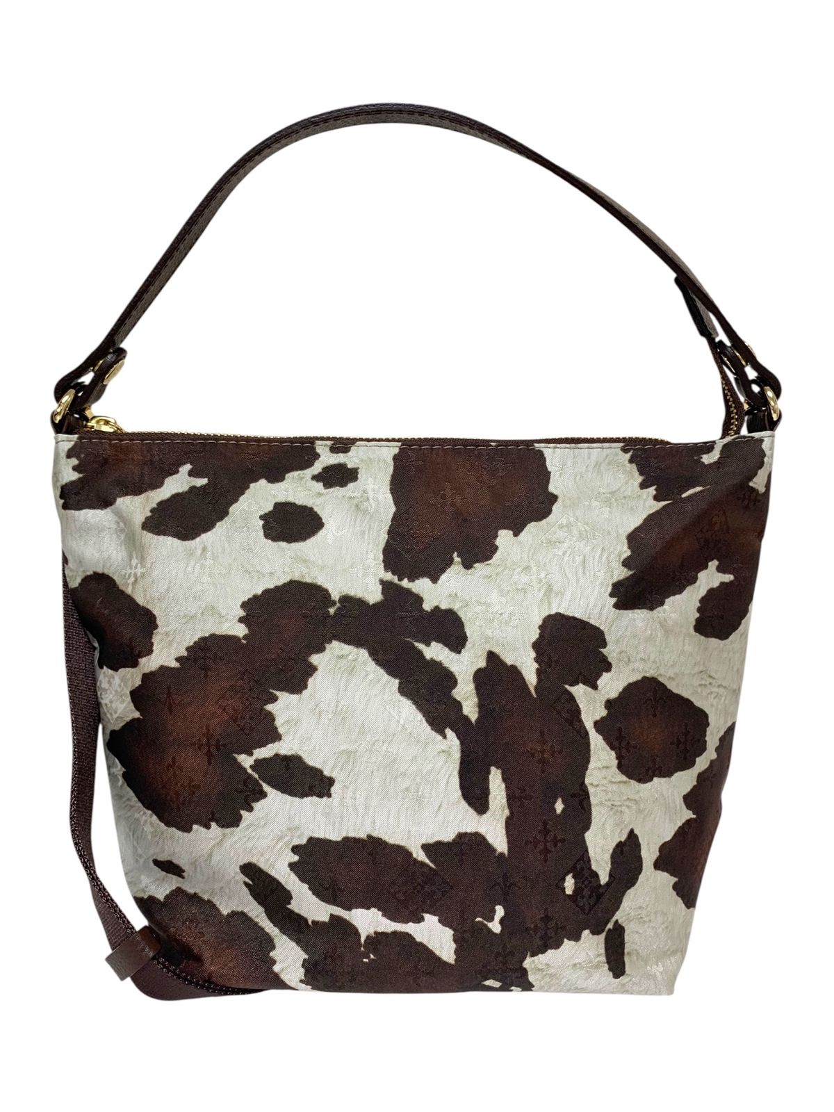 ラシット ナイロンシンプルショルダーバッグPrint ベージュ ハラコプリント 24aw 260g/弱撥水 ITBCZ76P3RQ4 ラシット ナイロンシンプルショルダーバッグPrint ベージュ ハラコ