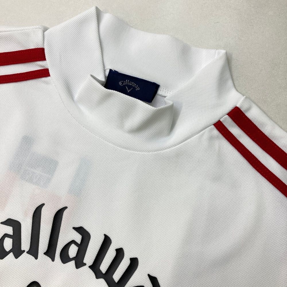 サイズ：S CALLAWAY キャロウェイ 2025年 モックネック 半袖 Tシャツ  ホワイト系 [240101475528] ゴルフウェア レディース ストスト サイズ：S CALLAWAY キャロウェイ 2025年 モックネック 半袖 T