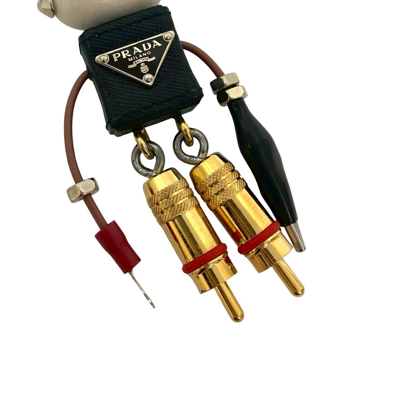 プラダ キーホルダー チャーム キーリング ロボット エドワード サフィアーノ 楽天市場】PRADA プラダ Saffiano Leather Robot Keychain Trick