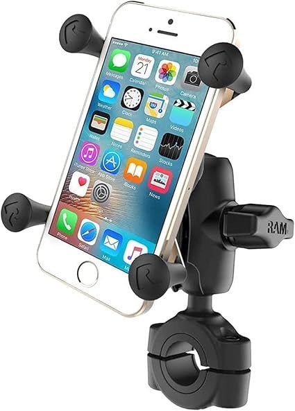 【在庫処分】RAM MOUNTS(ラムマウント)【セット】Xグリップ スマートフォンホルダー ハンドルバーマウント(M) アーム(S) X-Gripホルダー [1インチ] 対応径φ19~25.4mm RAM-B408A-UN7