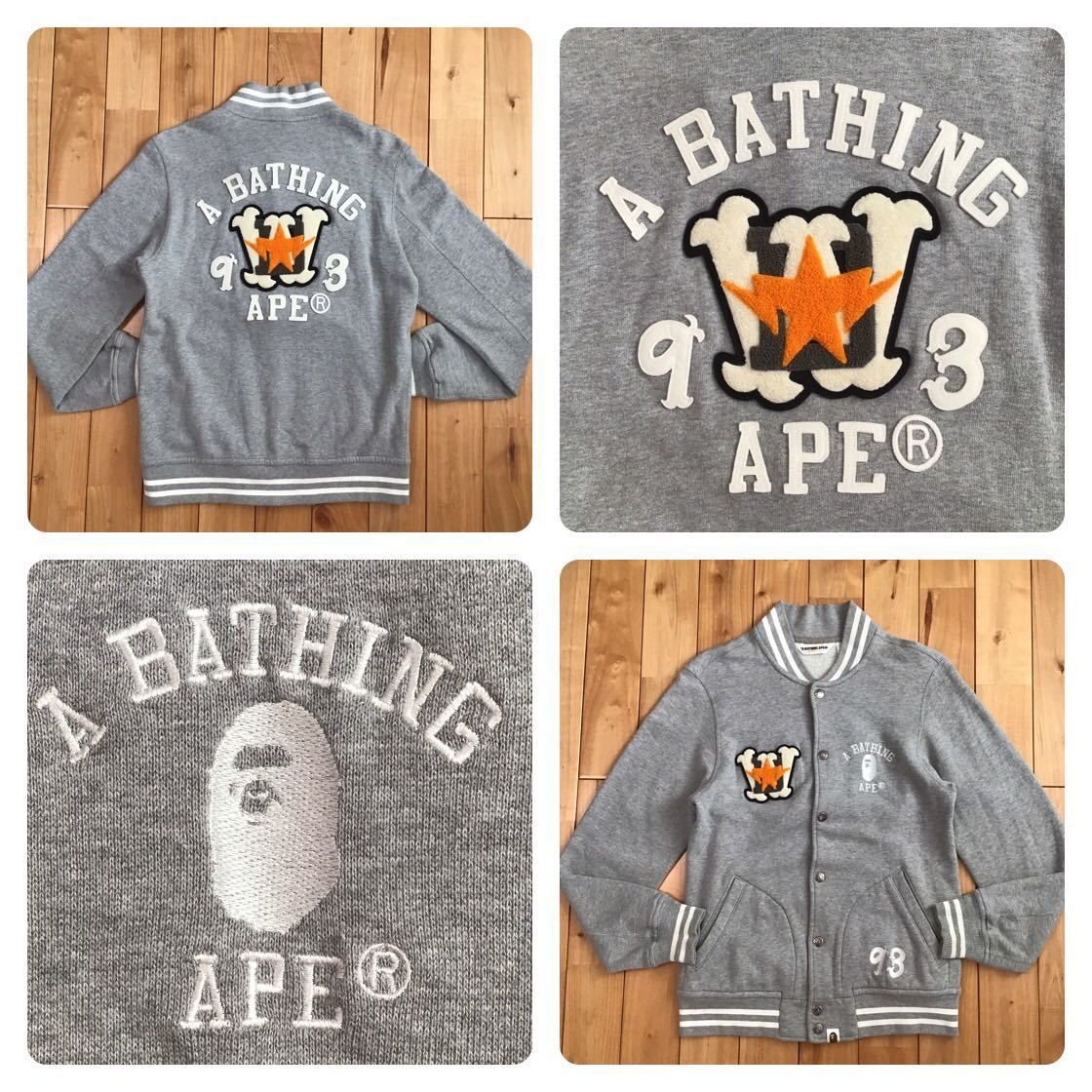A BATHING APEスウェットスタジャンワッペン刺繍L日本製
