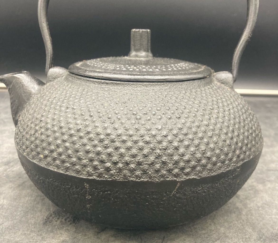 1472 南部鉄器 鉄 一也 作 鉄瓶 急須 鉄器 煎茶道具 金属工芸