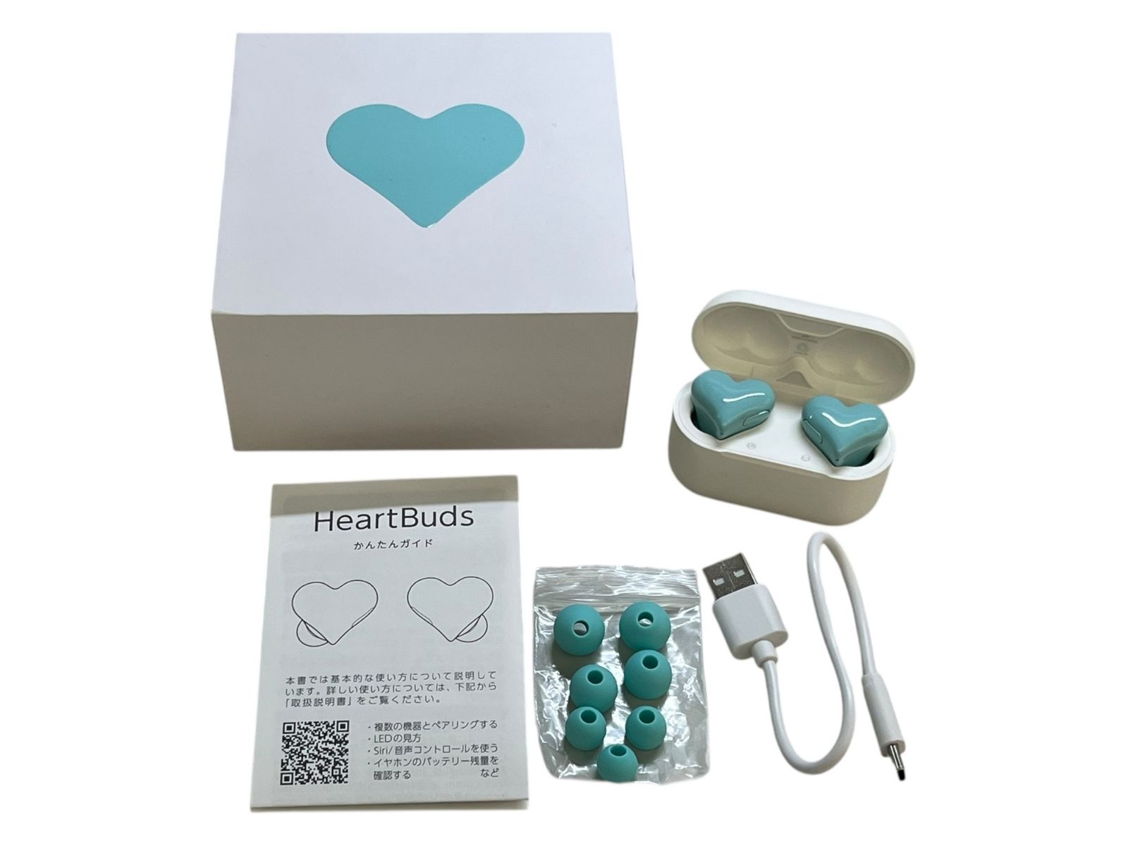 HeartBuds(ハートバッズ) ハート型ワイヤレスイヤホン TW-HEART